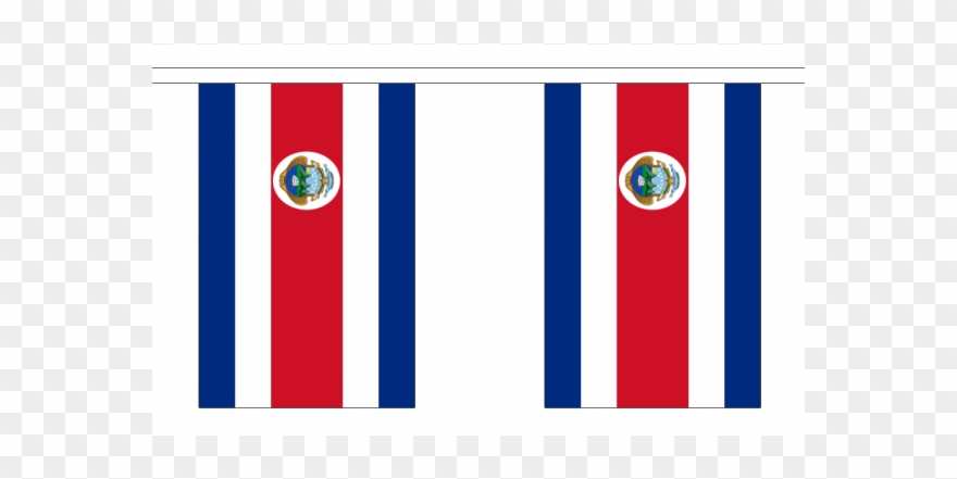 Costa Rica Flag Bunting - Costa Rica Flag Clipart