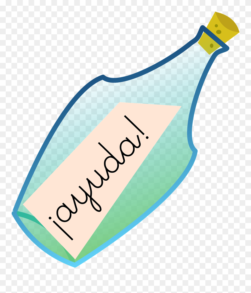 Clap Clip Artclap Clip Art - Botella Con Mensaje Png Transparent Png