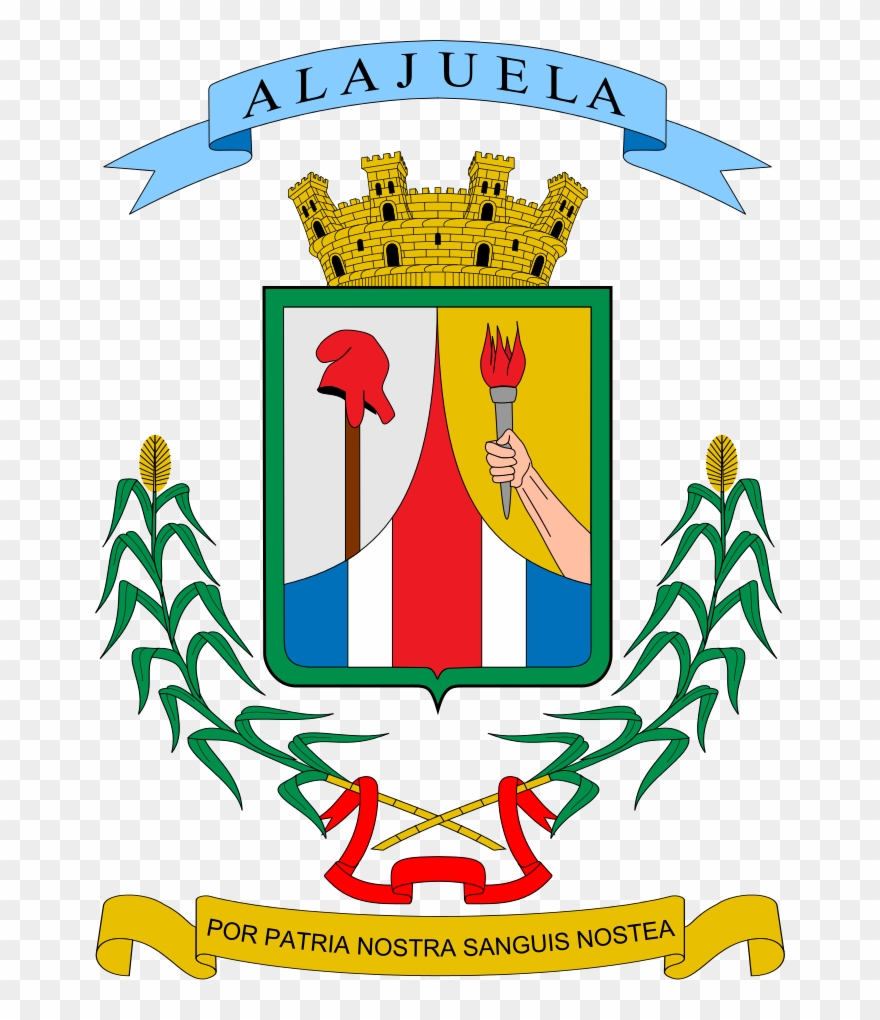 Provincia De Alajuela, Costa Rica, Capital - Escudo De Alajuela Costa Rica Clipart