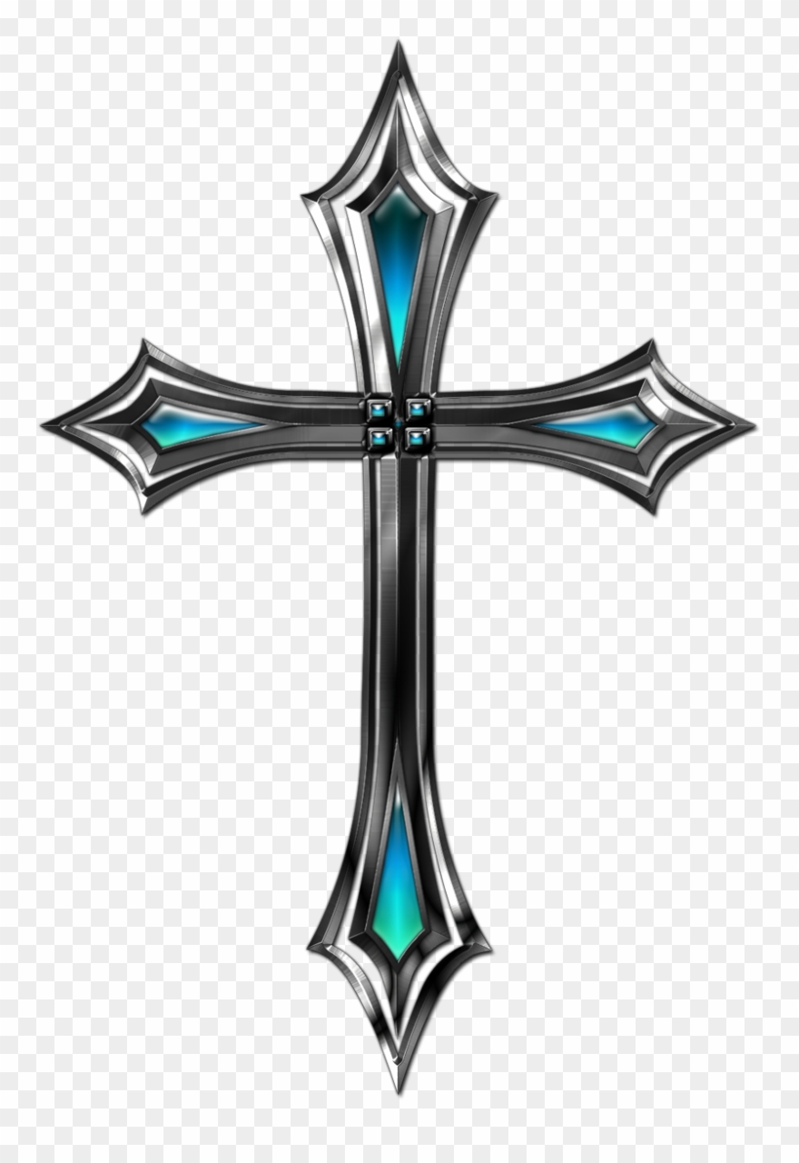 Silver Cross Transparent Background Clipart
