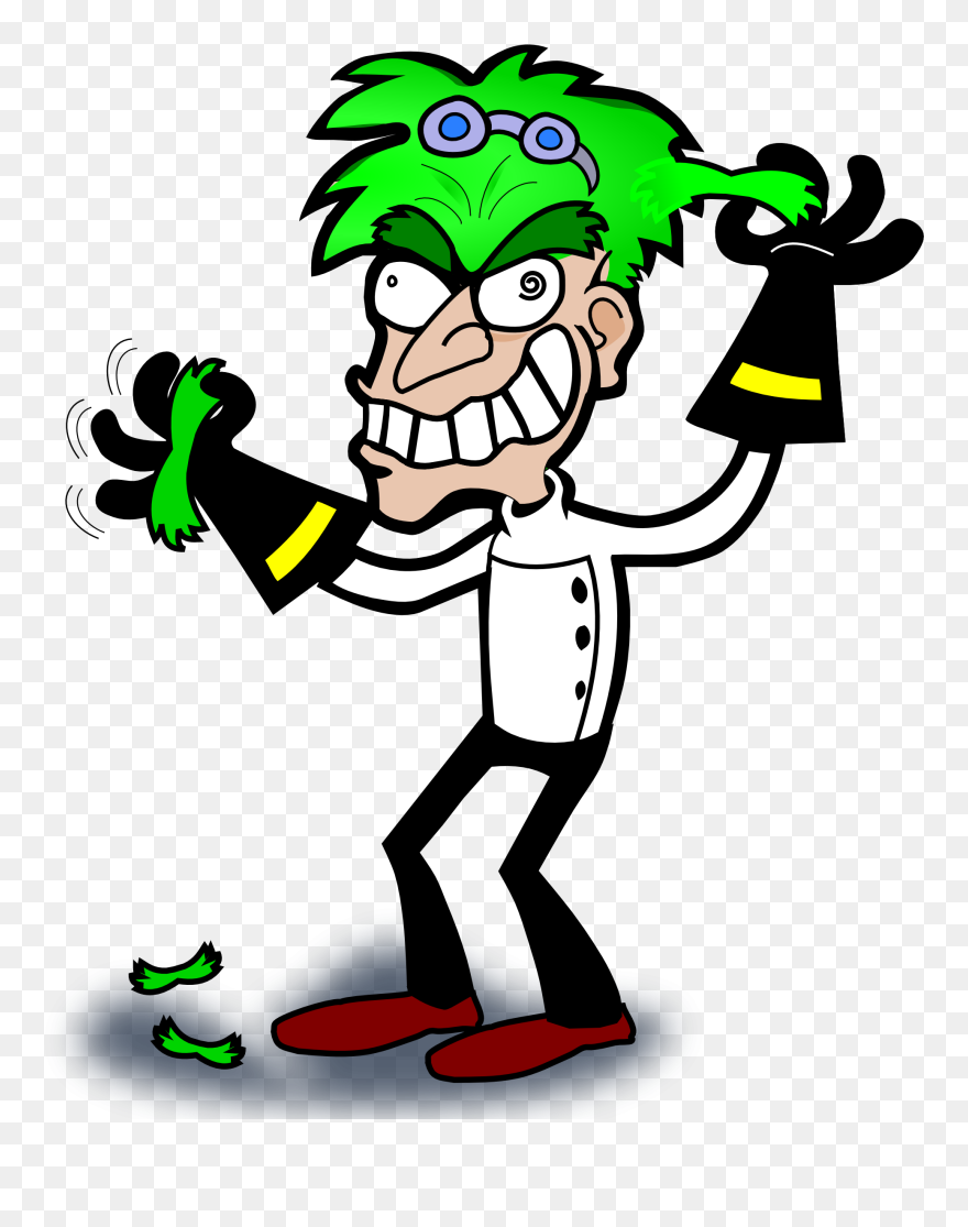 “make Sure You Have Spoken With Them On The Phone And - Clip Art Mad Scientist - Png Download