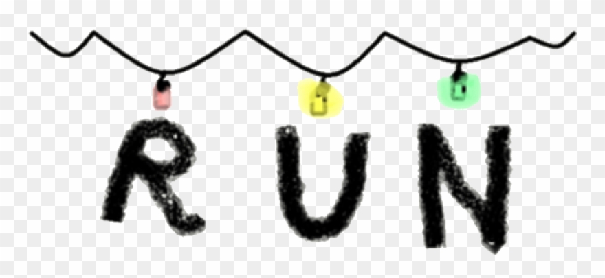 Report Abuse - Stranger Things Lights Run Clipart