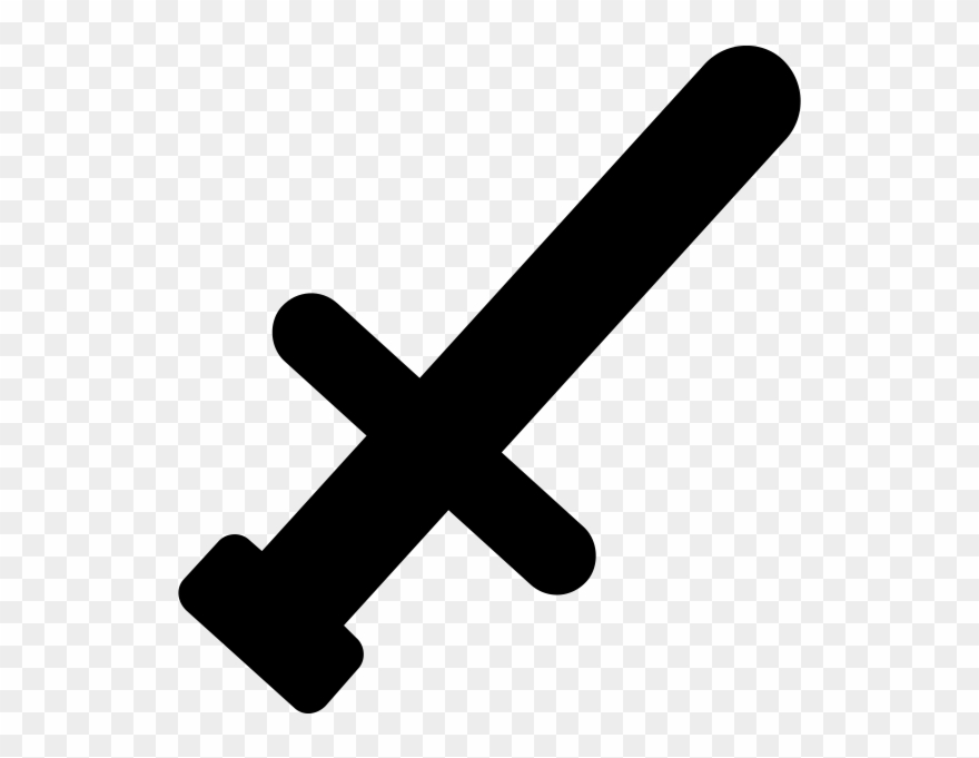 Sword Rubber Stamp - Icon Clipart