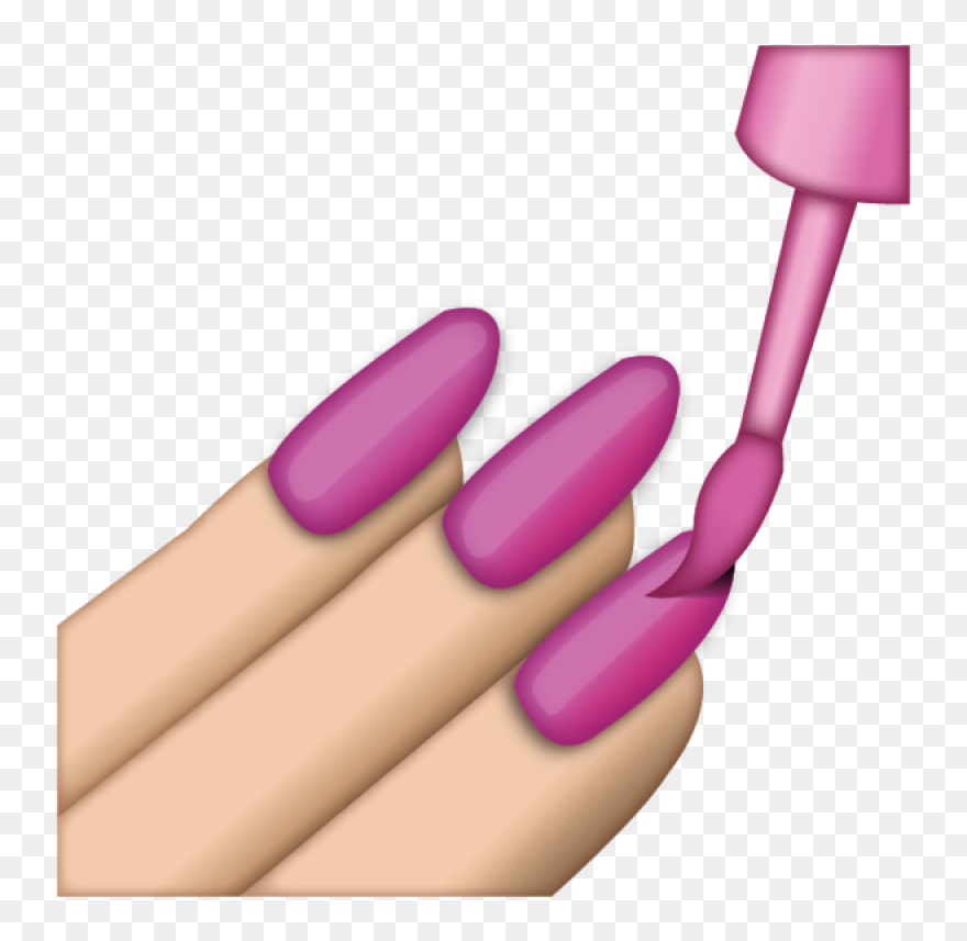 Nail Png Svg Library - Painted Nails Clip Art Transparent Png
