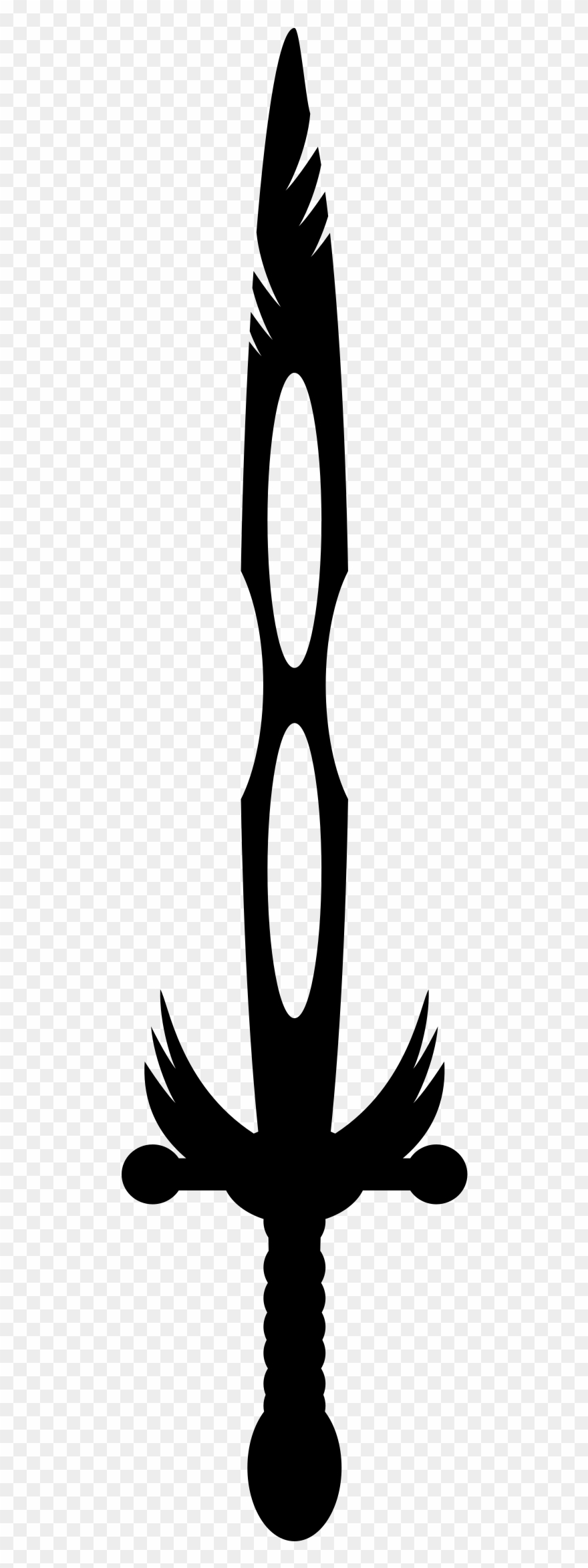 Clipart - Sword Black - Png Download