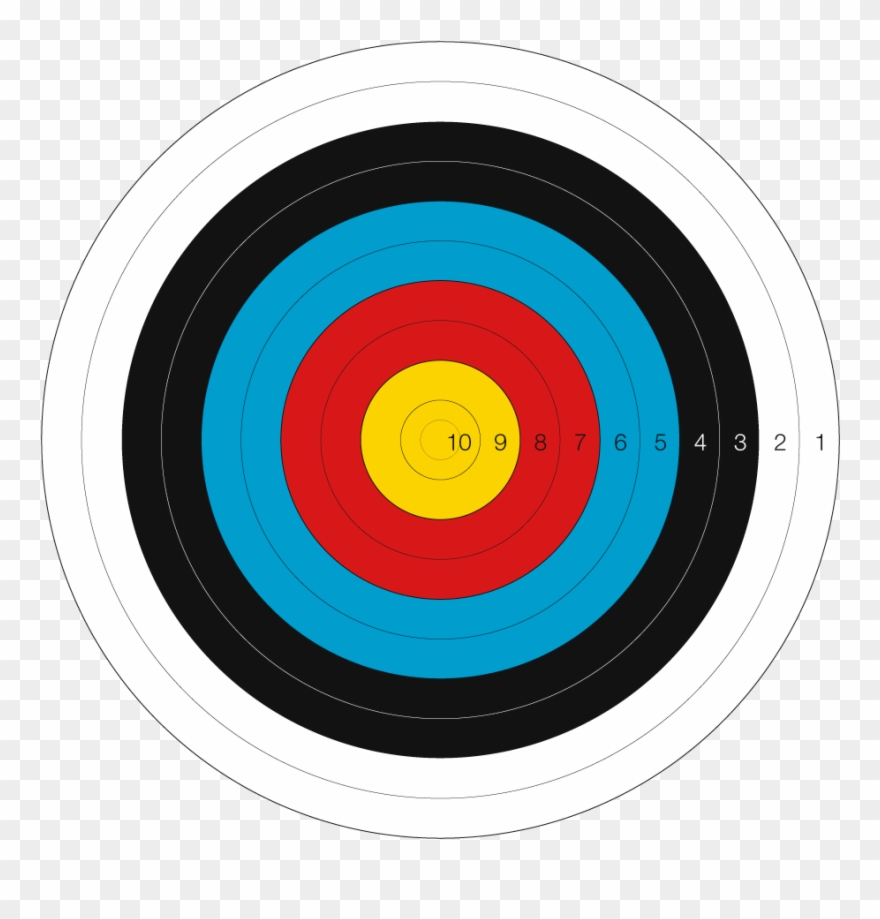 Outdoor Target Archery - Black Circle Clipart