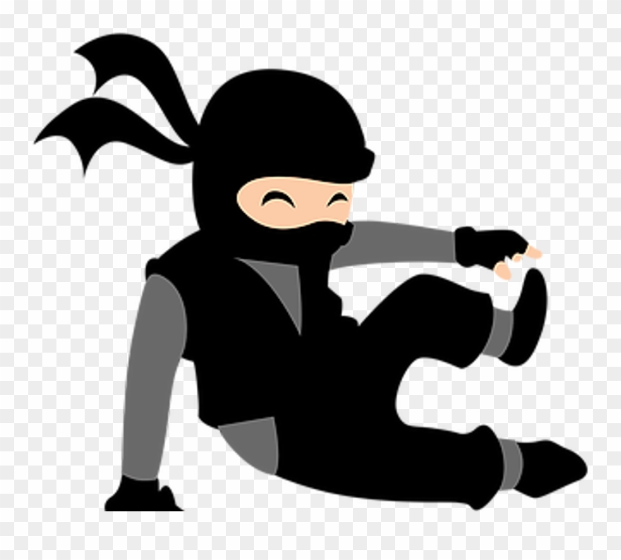 Ninja Clip Art Black And White - Ninja Zone - Png Download