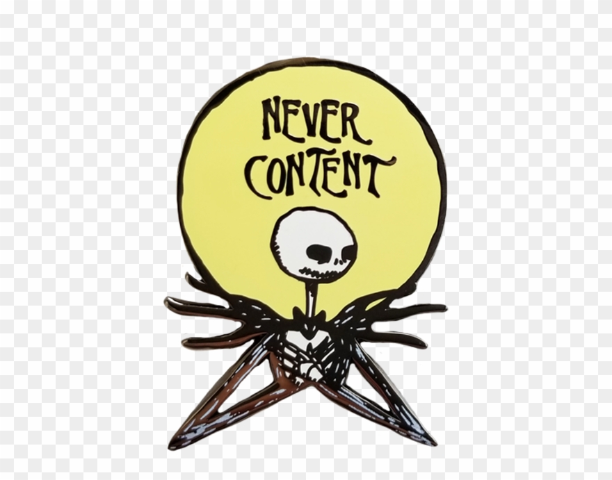 Never Content Jack Skellington Pin - Jack Skellington Clipart
