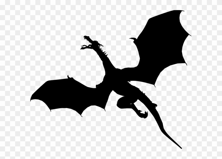 Jpg Royalty Free Library Beauty And The Beast Clipart - Dragons Silhouette Png Transparent Png