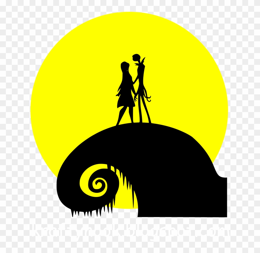 Movies, Personal Use, Nightmarebeforechristmas Silhouette - Jack Skellington And Sally Silhouette Clipart