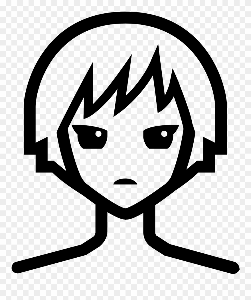 Vector Steam Animated - Anime Icon Black Png Clipart