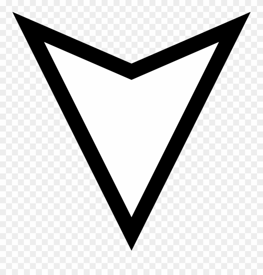 White Arrow Down - White Arrow Down Png Clipart