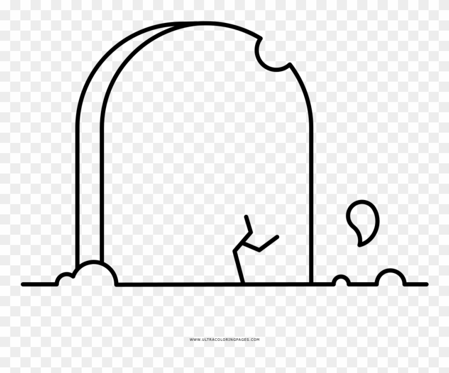 Tombstone Coloring Page With Ultra Pages - Dibujos De Lapidas Para Colorear Clipart