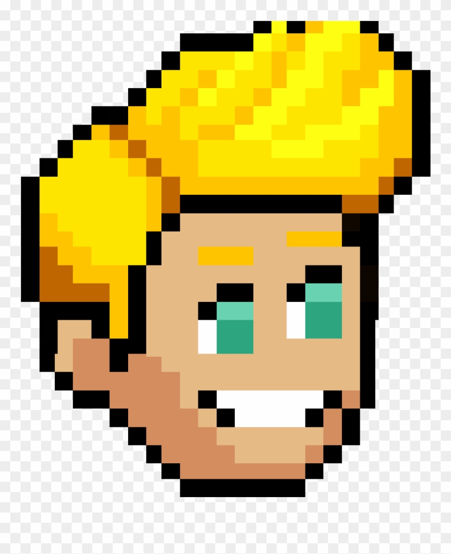 Hair Clipart Yellow Hair - 8 Bit Ice Man Mega Man - Png Download