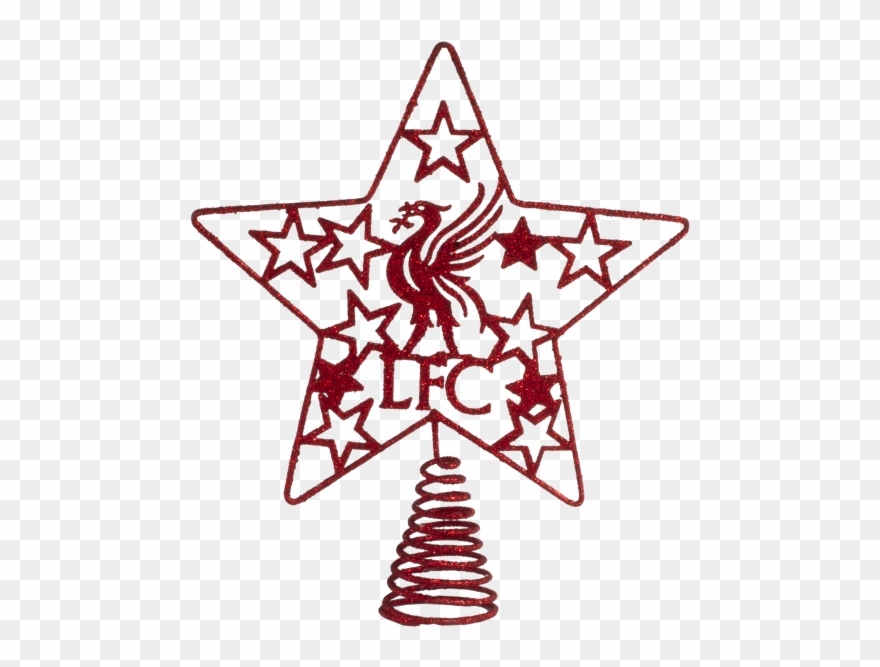 Lfc Tree Topper - Liverpool Christmas Tree Top Clipart