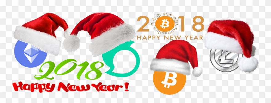 Happy New Year 2018 - Bitcoin - Alternativen Clipart