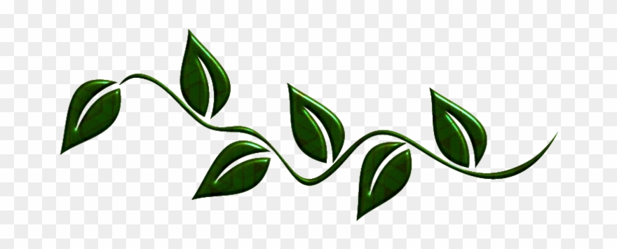 Green Leaf Border Clipart Clipground - Png Download