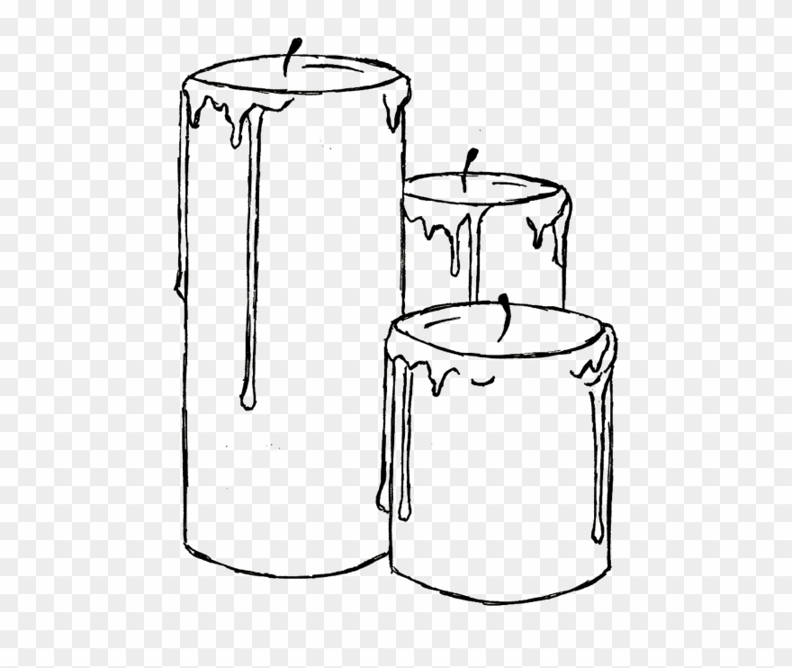 The Devil Key Is - Candle Drawing Clipart