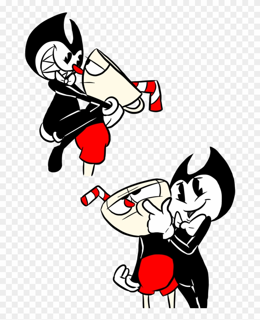 Clipart Free Download Battle Drawing Ink - Bendy Cuphead - Png Download