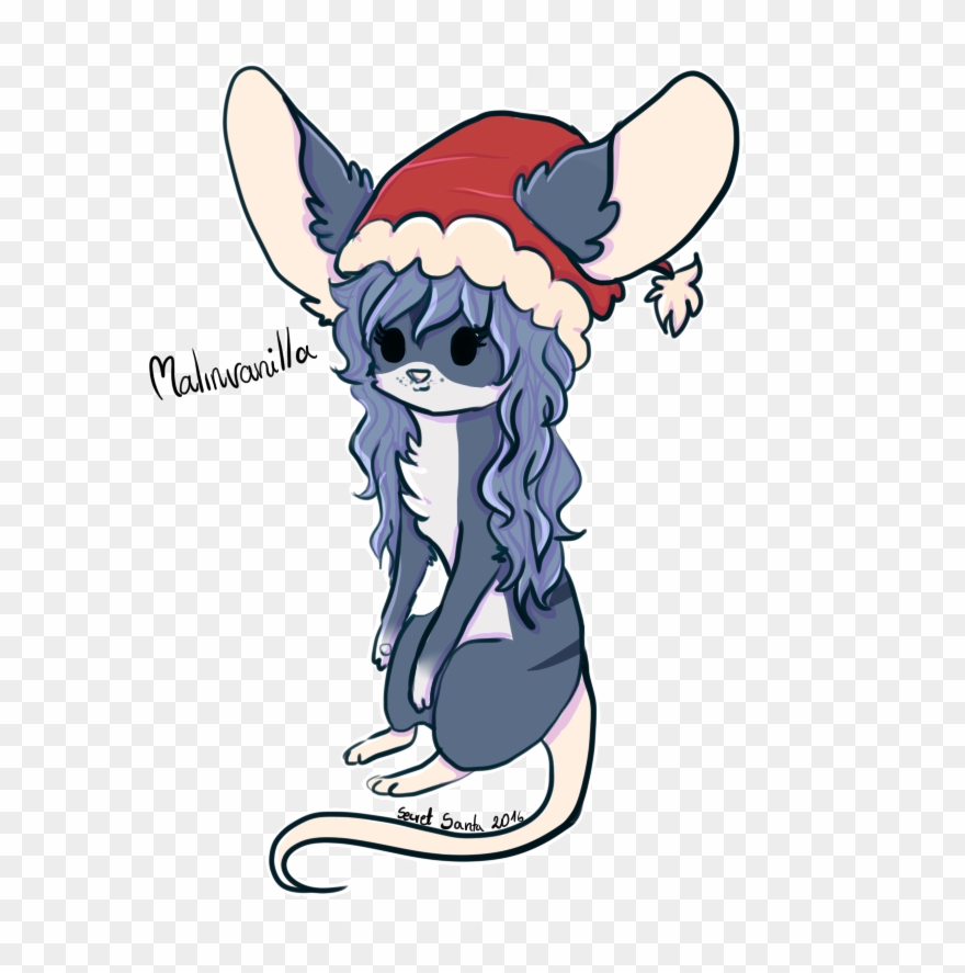 Secret Santa - Cartoon Clipart