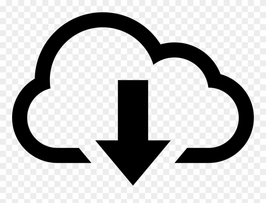 Clip Art Library Library Download From Cloud Svg Png - Download From Cloud Icon Transparent Png