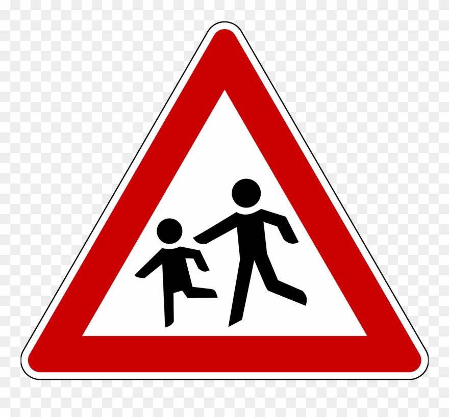 School Crossing Road Sign Clipart