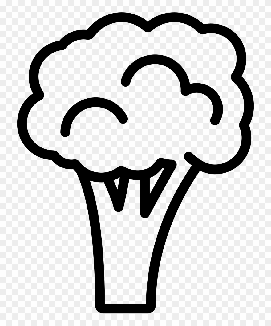 Book Fair Clipart Black And White - Broccoli Icon Free - Png Download