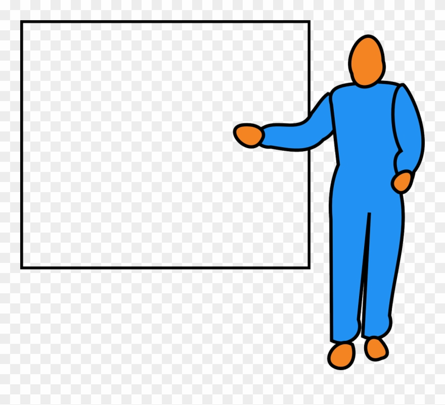 Clipart Presenter - รูป คน ชี้ - Png Download