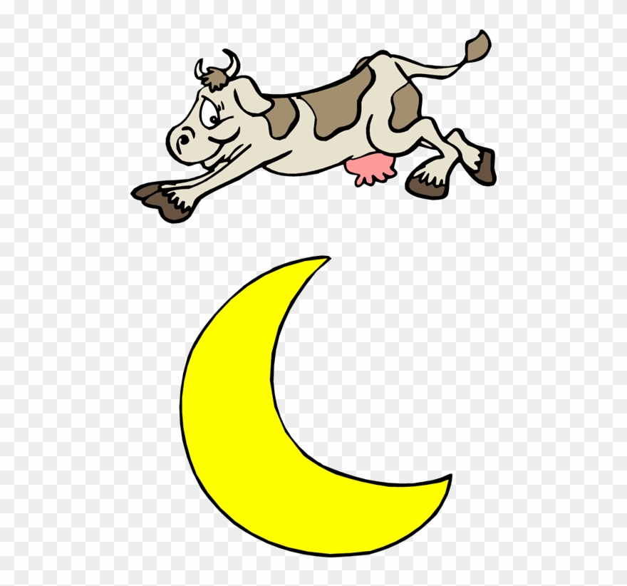 Join Us On Wednesday, March 29 At - Hey Diddle Diddle Cow Jumped Over The Moon Clipart
