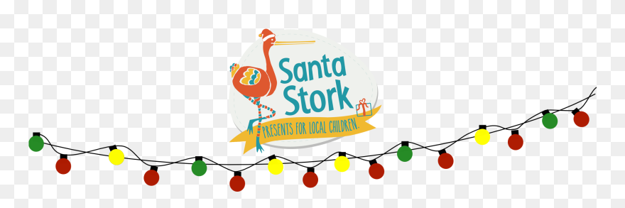 Last Year's Santa Stork Campaign Saw Brand New Presents - Christmas Light String Clipart - Png Download