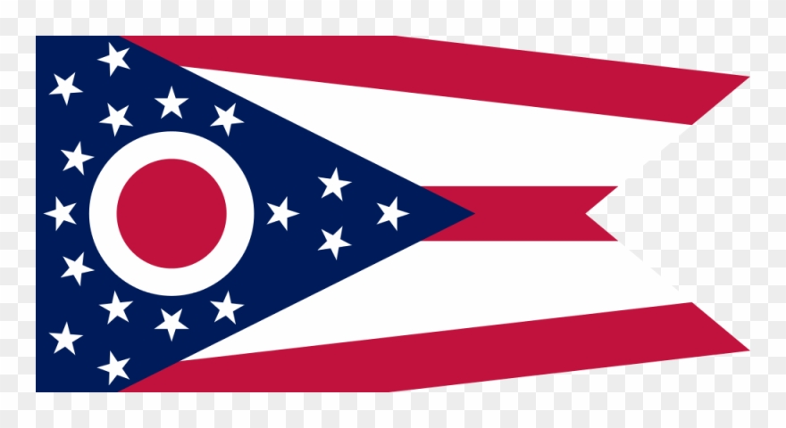 Freemasonry In Ohio - Ohio State Flag Png Clipart