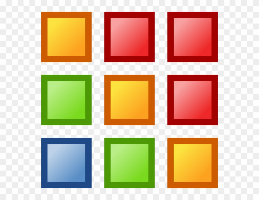 Grid Cliparts - Colors Icons - Png Download