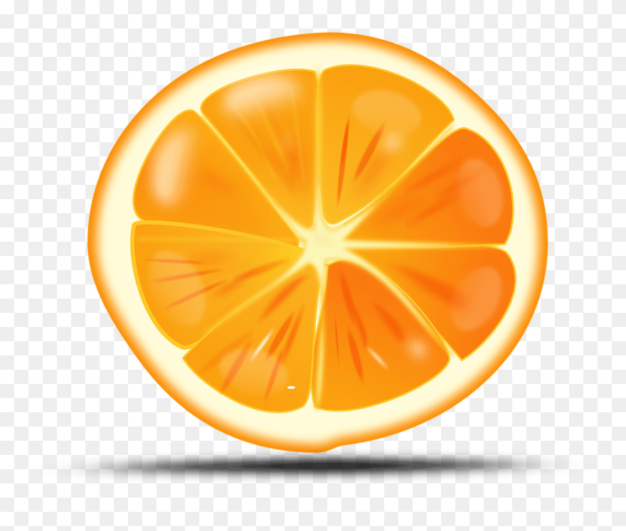 Free Sliced Orange Clip Art - Sweet Orange Stainless Steel Travel Mug - Png Download