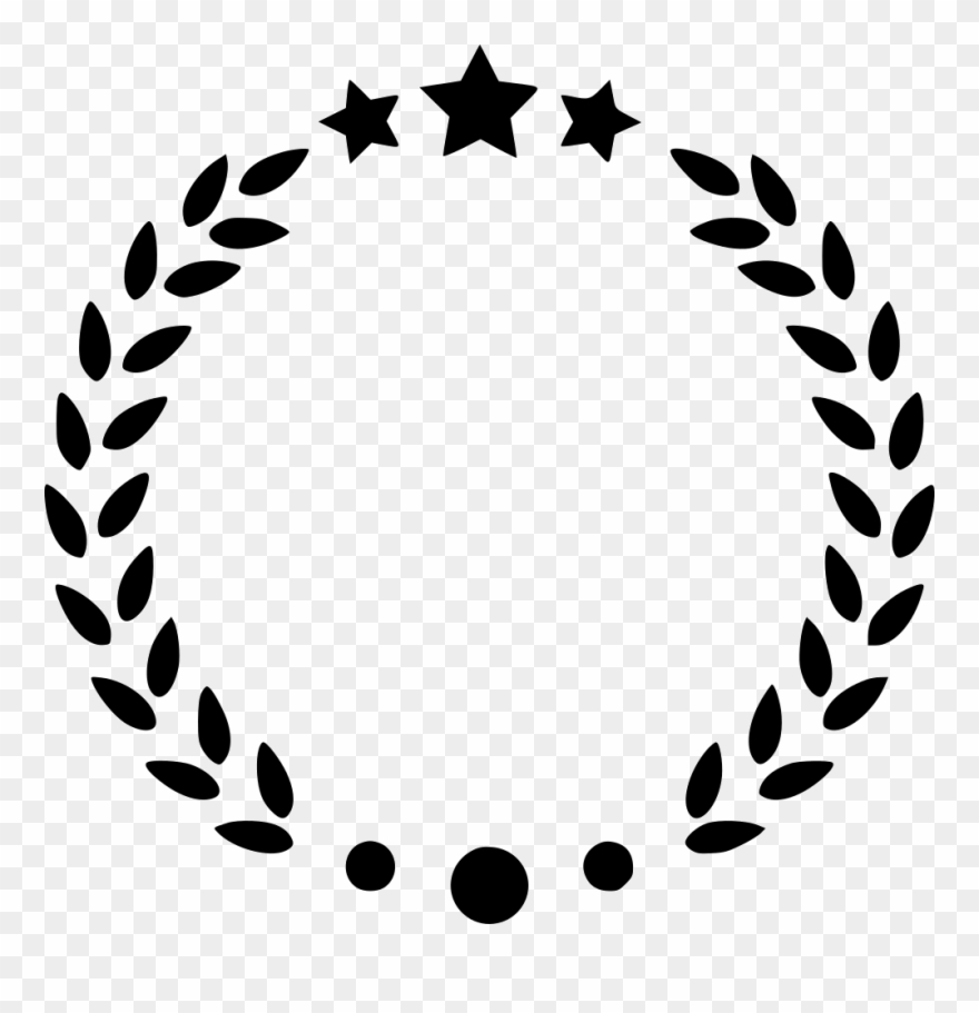 Medallion Vector Wreath - Laurel Wreath Vector Png Clipart