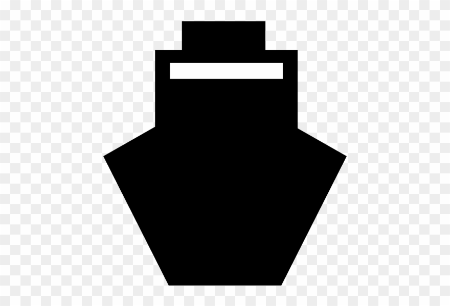 Front Ship Free Icon Mark Illustration View - Ship Silhouette Front Clipart