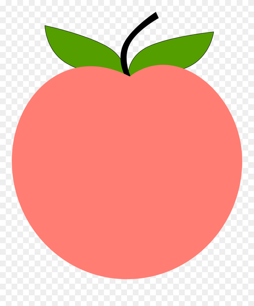 Tux Paint Peach - Peach Svg Clipart