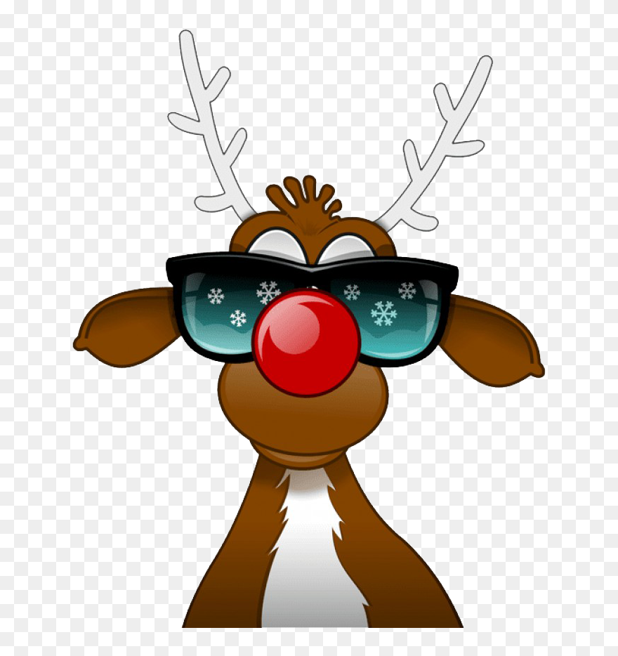 Rudolph Nose Png - Reindeer Png Clipart
