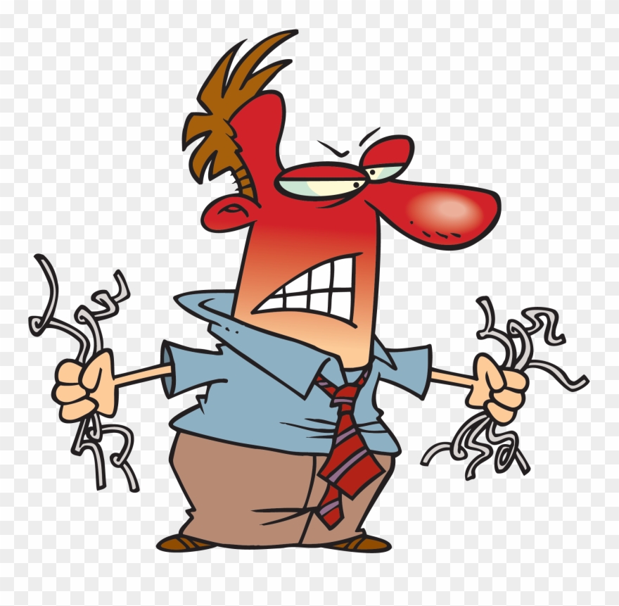 "everyone Should Be Quick To Listen, Slow To Speak - Angry Man Cartoon Clipart