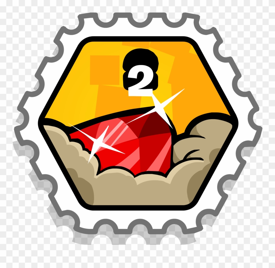 Medium - Club Penguin 2 Coin Bags Stamp Clipart