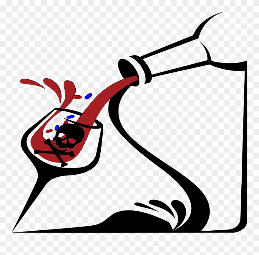Medications And Alcohol Don't Mix - Bar Glass Clipart - Png Download