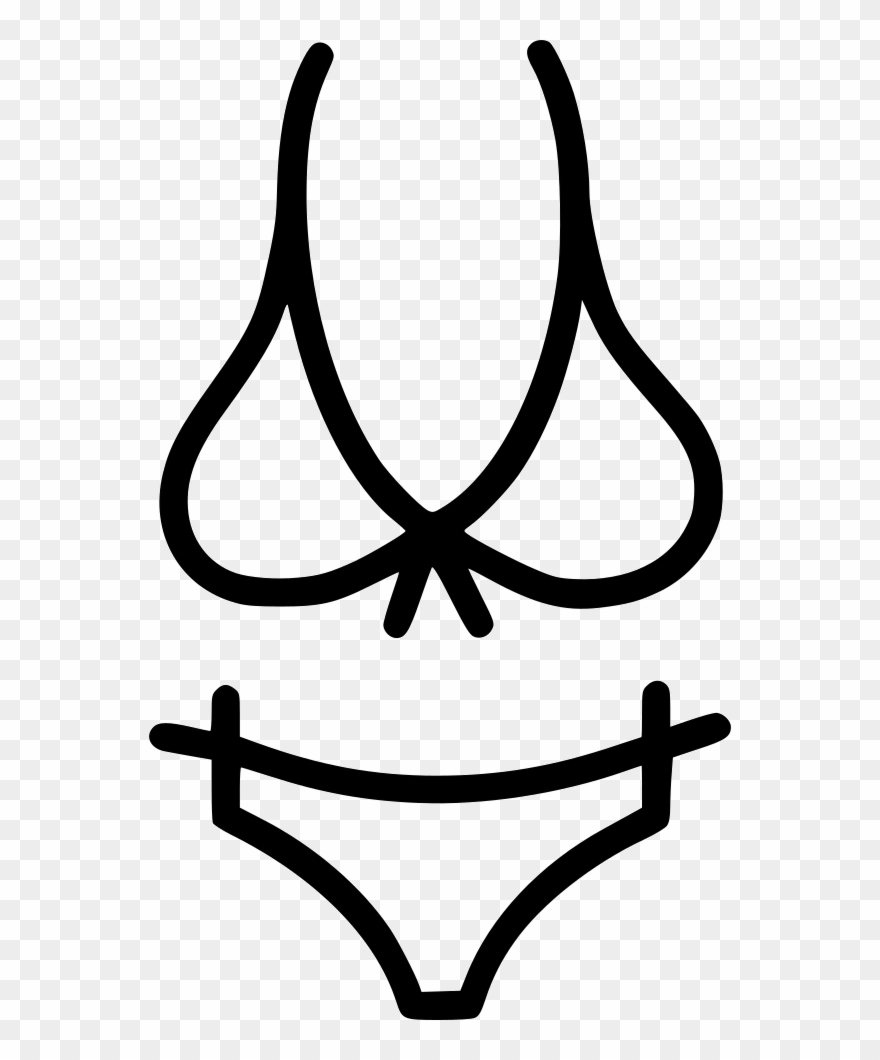Cloth Women Bra Panties Under Garments Svg - Bra Panties Icon Transparent Clipart