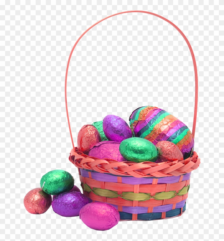 Easter Eggs Png Transparent Images - Easter Basket Transparent Background Clipart
