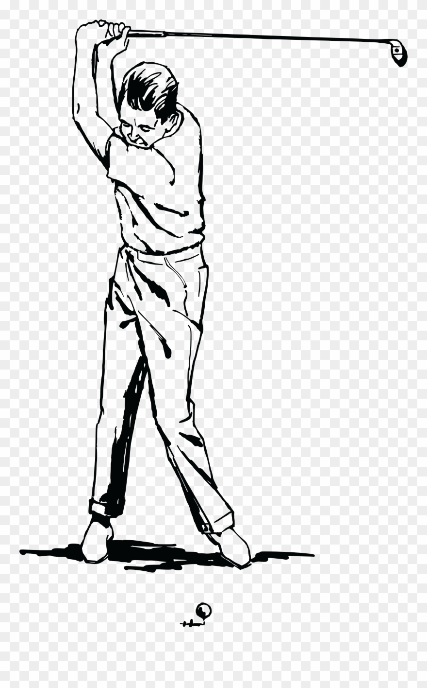 Free Clipart Images - Golf Black And White - Png Download