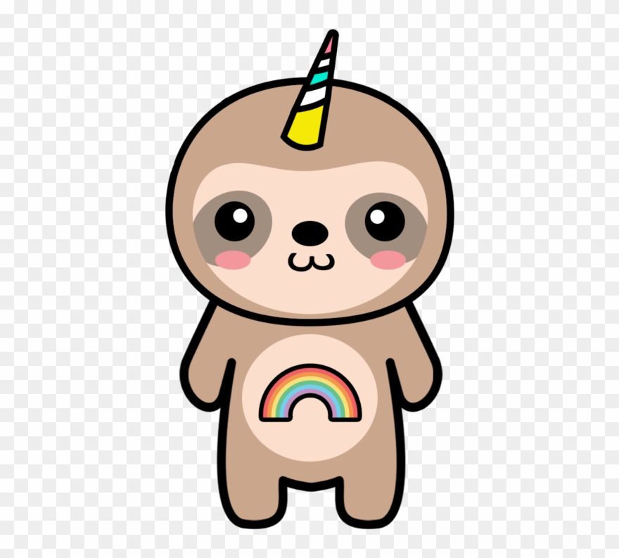 Slothicorn Idle - Unicorn Sloth Clipart