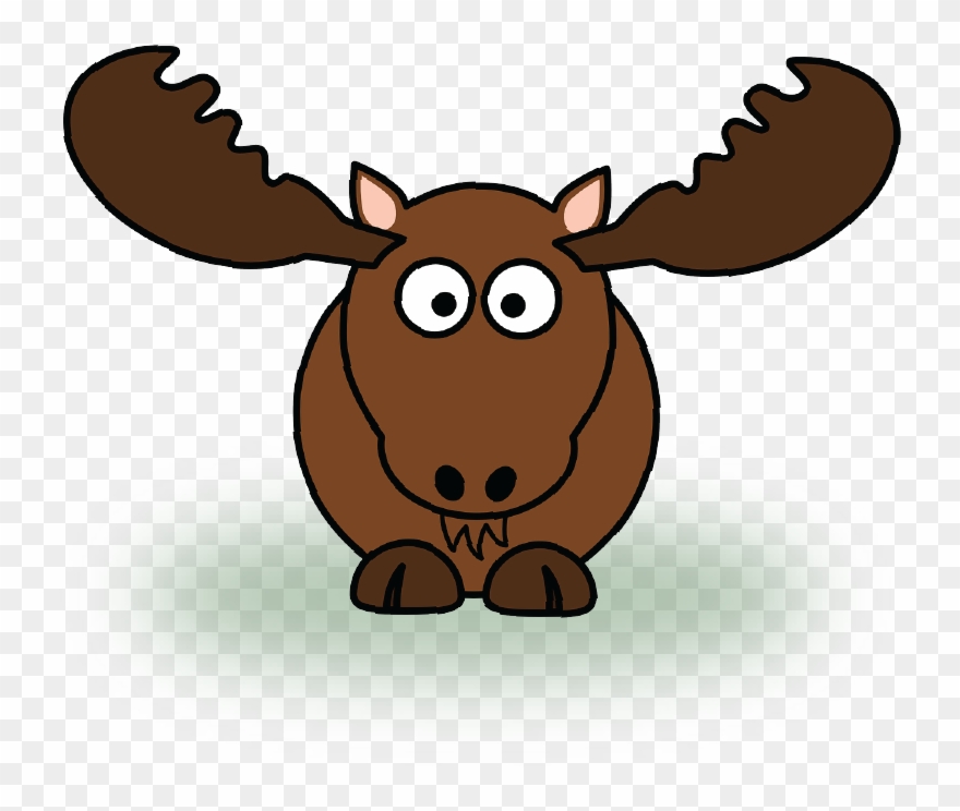 Join Caledon Public Library For Our Very First Road - Cartoon Moose Shower Curtain Clipart