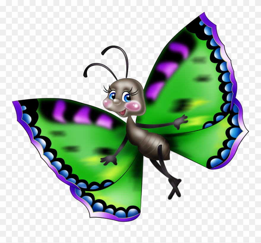 Веселые Картинки Для Детей - Мотылек Картинка Для Детей Clipart