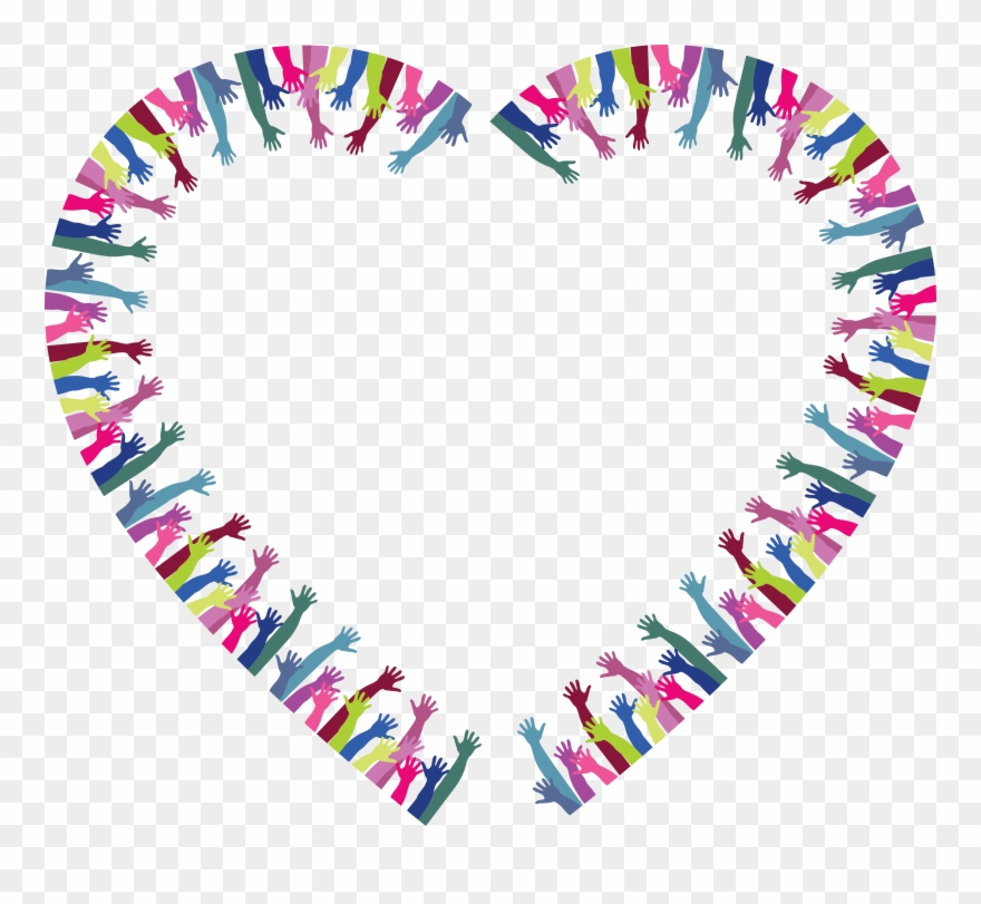 Free Clipart Of A Heart Frame Of Hands - Cafepress ! Samsung Galaxy S8 Case - Png Download