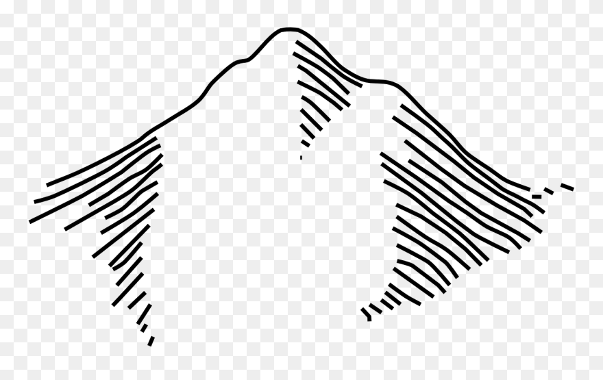 Love Wood Clipart Mountain - Mountain Symbol For Maps - Png Download