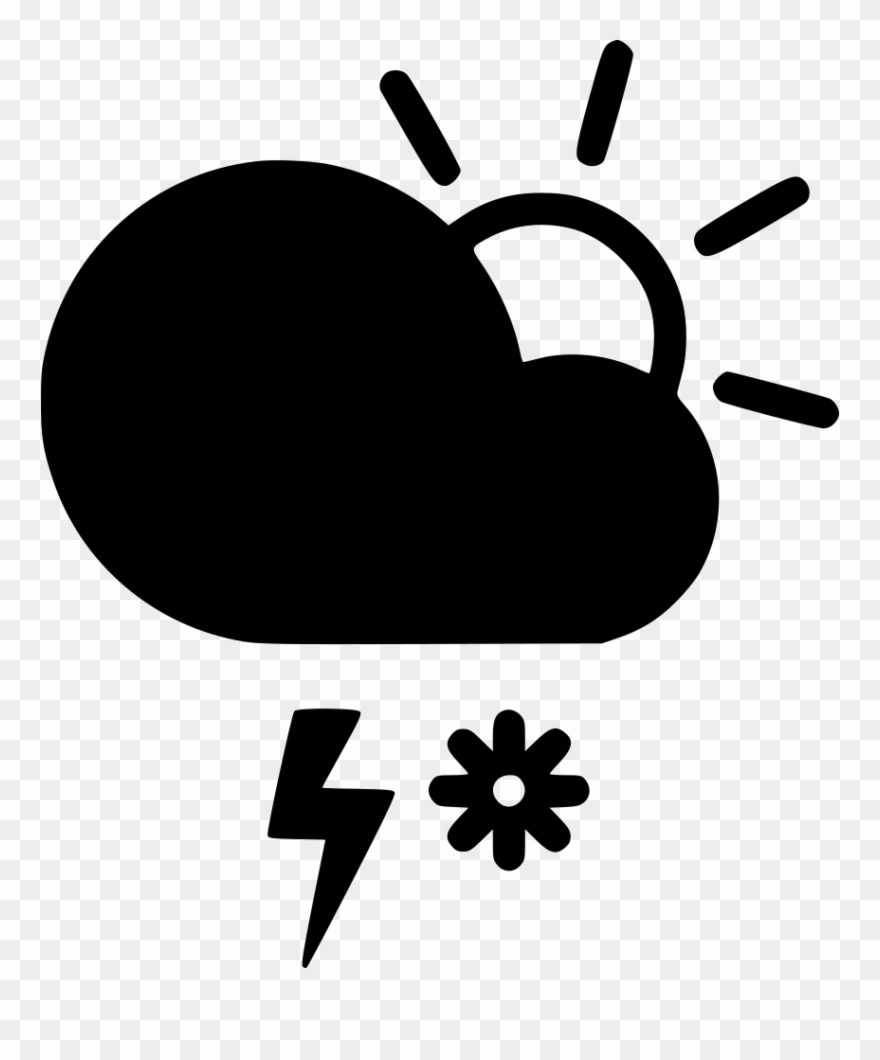 Day Snow Storm Cloud Lightning Sun Comments - Cloud Sun Wind Clipart