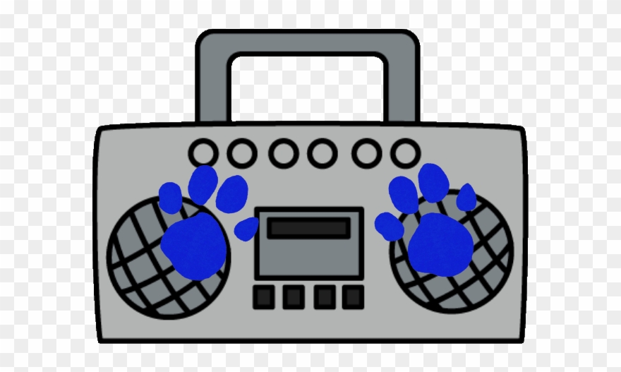 1st Clue Is A Tape Player - Boom Box Clip Art - Png Download